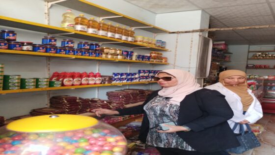 حملات للازاله واستمرار مراقبة محلات الاغذيه واللحوم بمركزومدينة السنطه