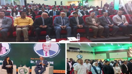 اللواء دكتور سمير فرج بمحاضره لشباب من 80 دوله حول الازمات الدوليه