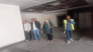 الاستاذه منى صالح رئيس مركز ومدينة السنطه و متابعة ميدانية لمستشفى السنطة العام الجديد وقياس نسب إنجاز الأعمال