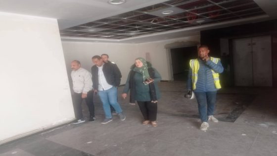 الاستاذه منى صالح رئيس مركز ومدينة السنطه و متابعة ميدانية لمستشفى السنطة العام الجديد وقياس نسب إنجاز الأعمال