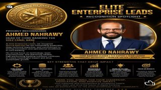 في Elite Enterprise Leads، نُقدّر القادة الذين يقودون الابتكار ويعززون في القطاع المالي. واليوم، نفخر بتسليط الضوء على **أحمد النحراوي**.